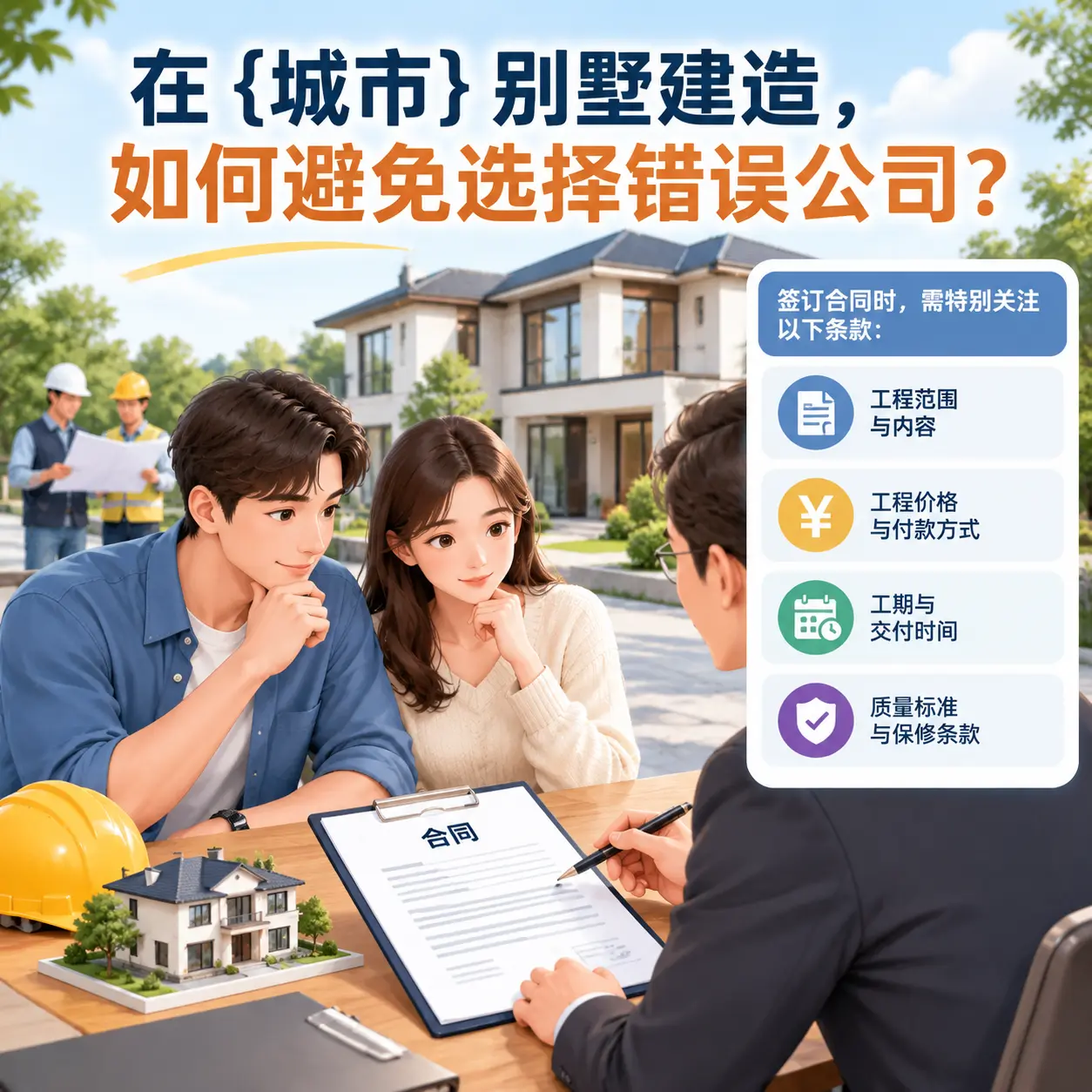 在 威宁 别墅建造，如何避免选择错误公司？