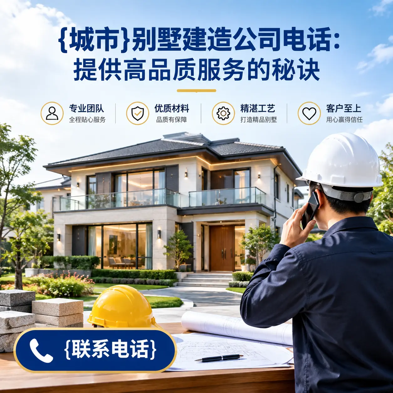 威宁别墅建造公司电话:提供高品质服务的秘诀