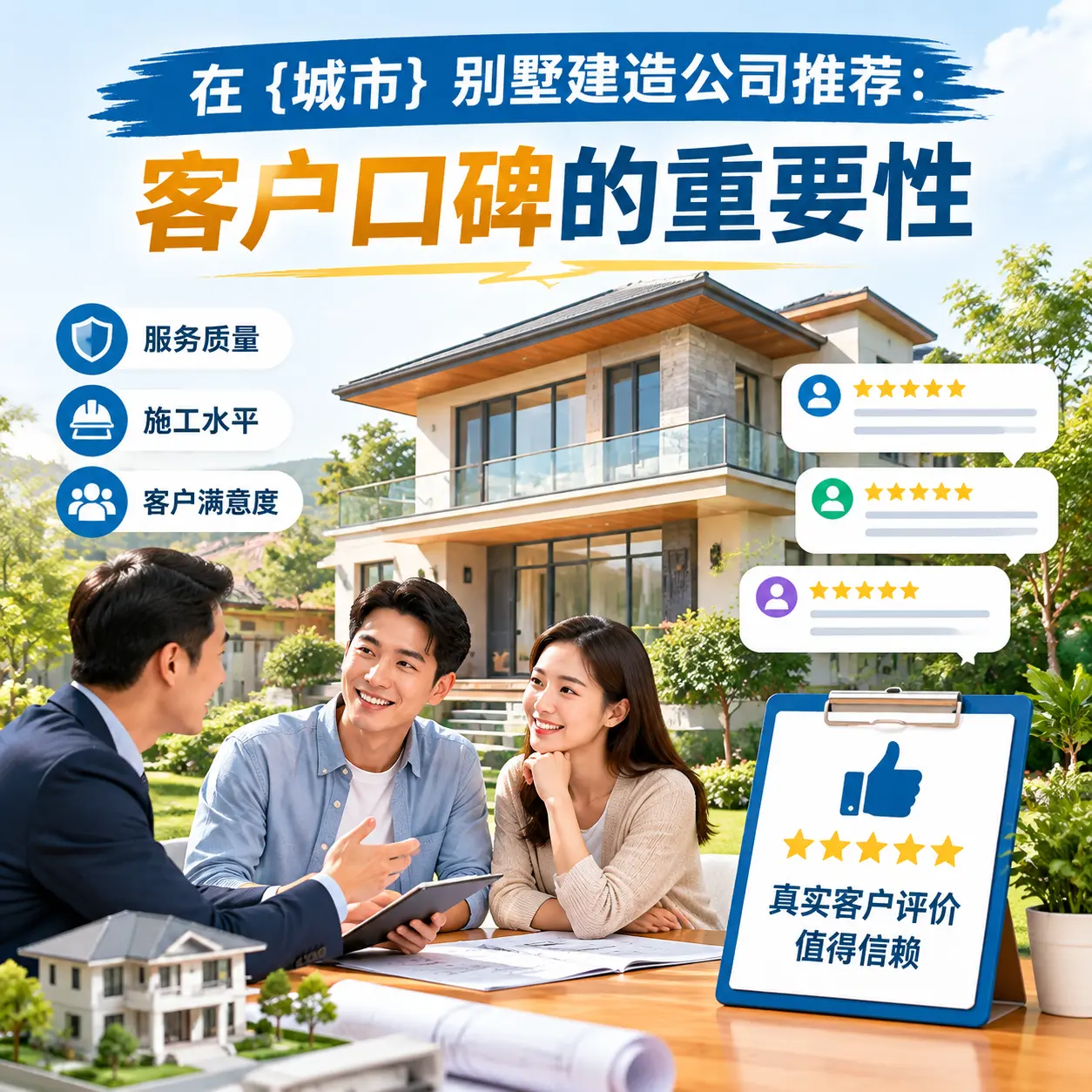 在 威宁 别墅建造公司推荐:客户口碑的重要性