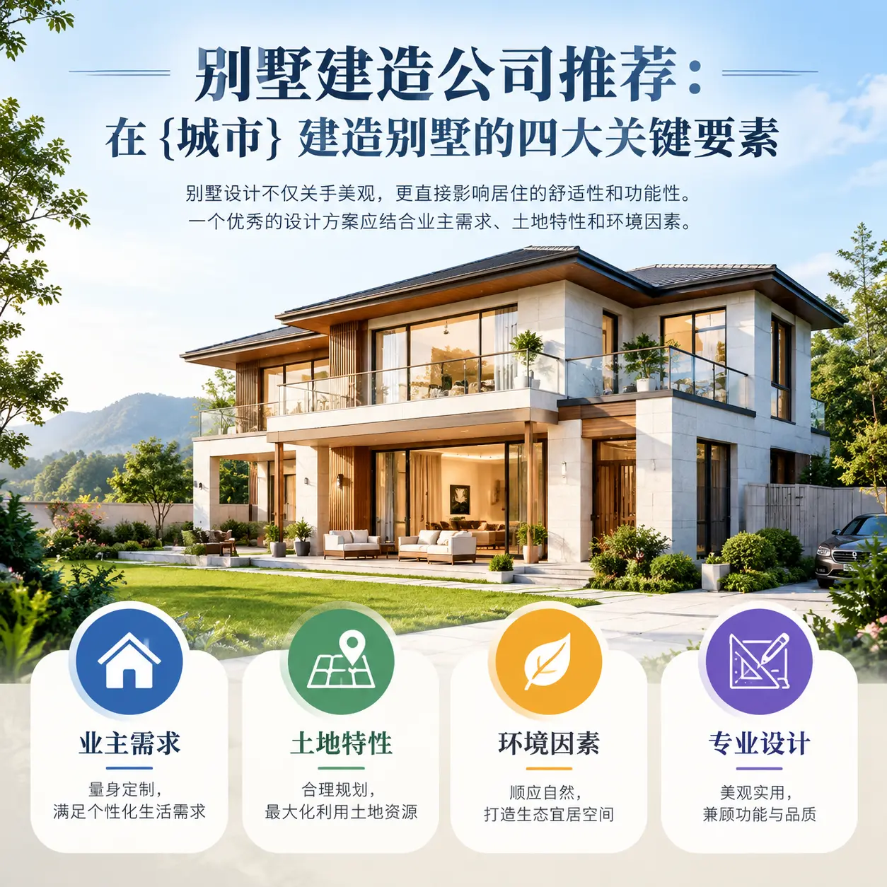 别墅建造公司推荐:在 威宁 建造别墅的四大关键要素