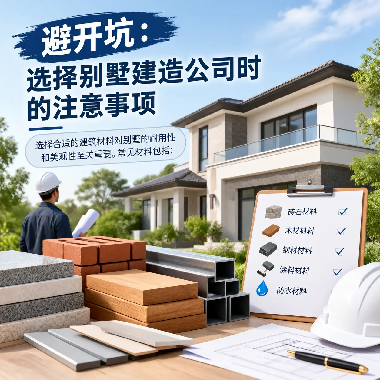避开坑：选择 威宁 别墅建造公司时的注意事项