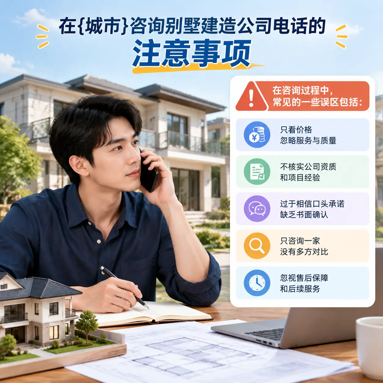 在威宁咨询别墅建造公司电话的注意事项