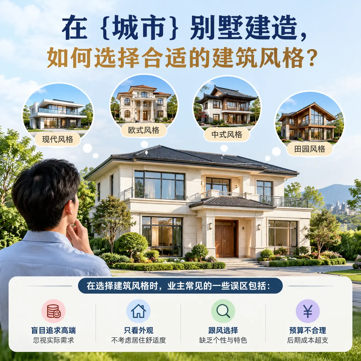 在 威宁 别墅建造，如何选择合适的建筑风格？