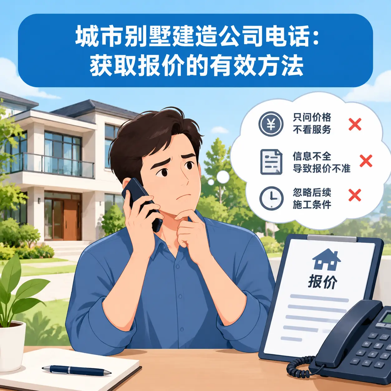 威宁别墅建造公司电话：获取报价的有效方法